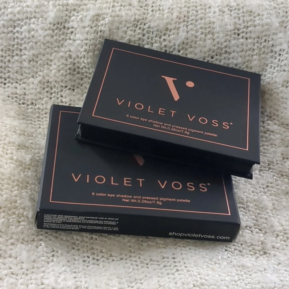 VIOLET VOSS 6 color eye shadow and pressed pigment palette, 7.8g/0.28oz
